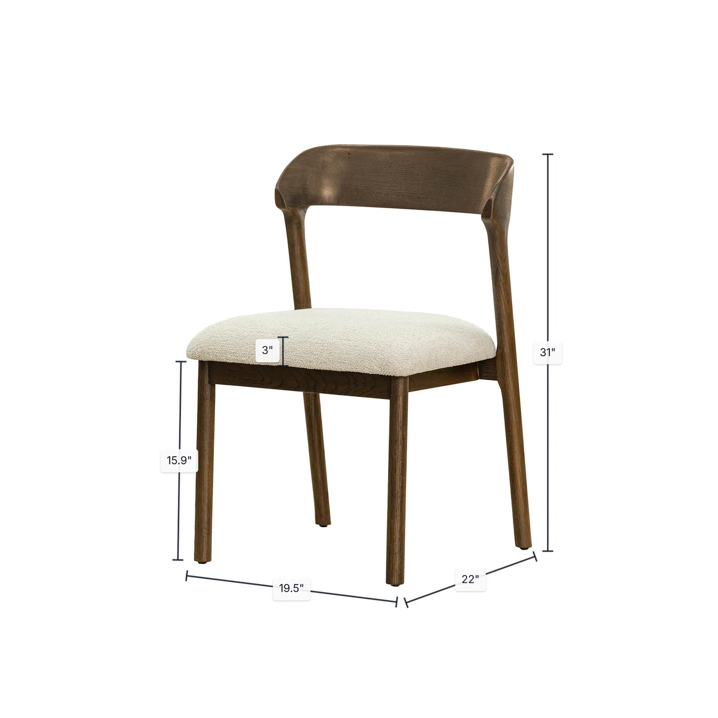 Abstract Dining Chair (Set of 2)