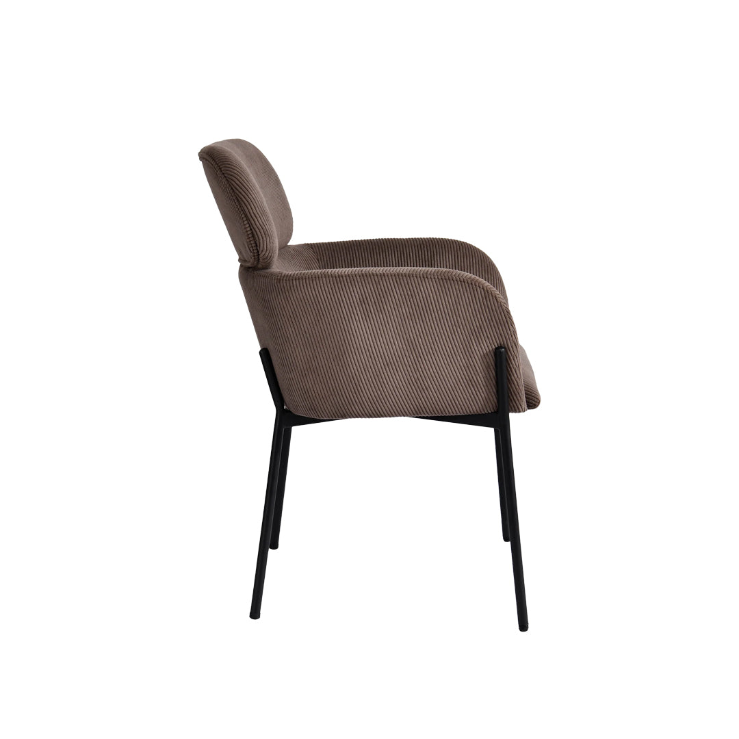 Allegra Dining Chair | Corduroy Brown