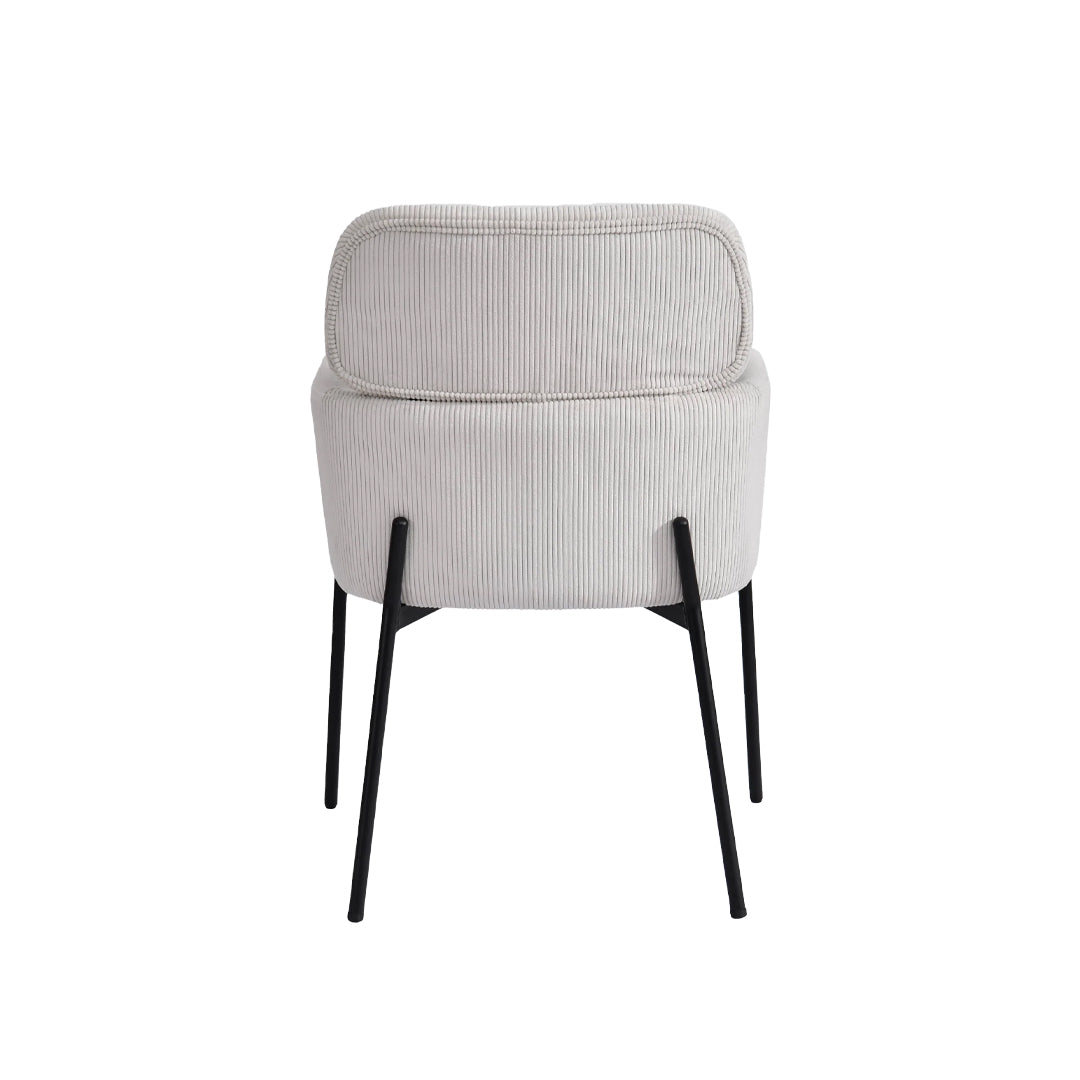 Allegra Dining Chair | Corduroy White