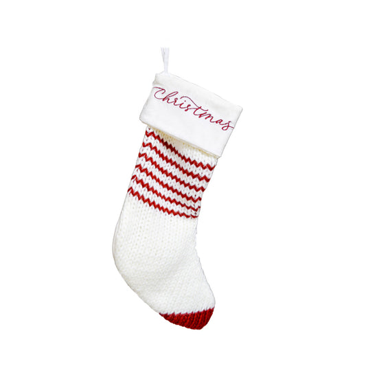 "Christmas" Knit Stocking