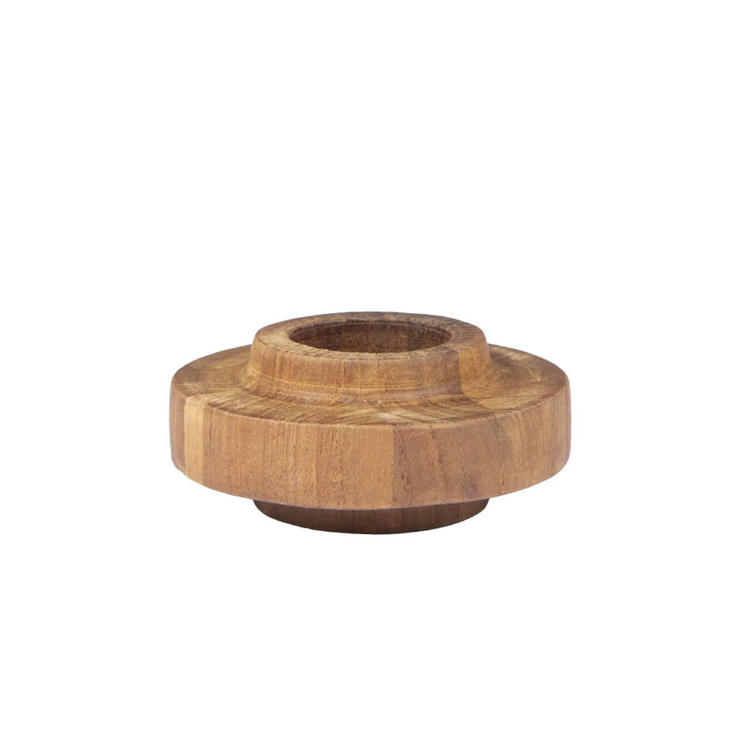 D-Bodhi Ring Candle Holder - Wood Grain