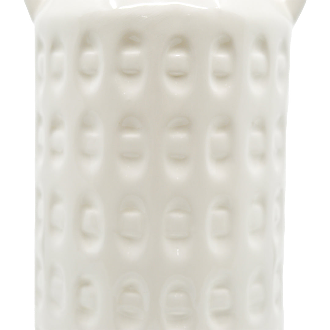 Finley Textured Vase - Cream