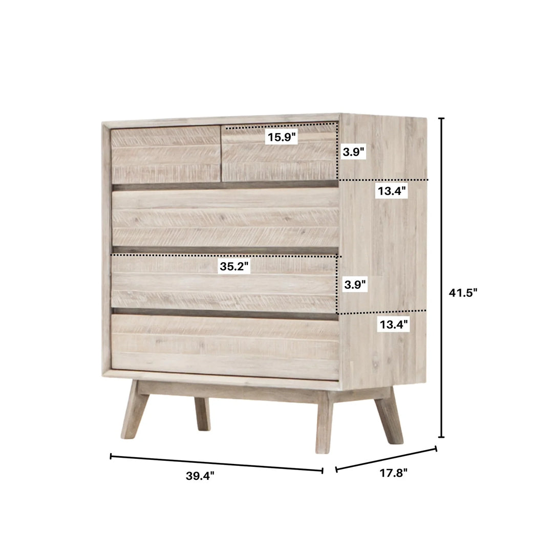 Gia 5 Drawer Chest Dresser