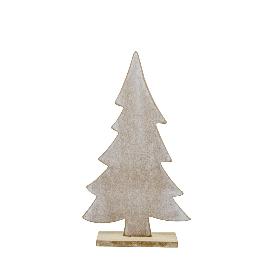 Silver Glitter Tree Decor