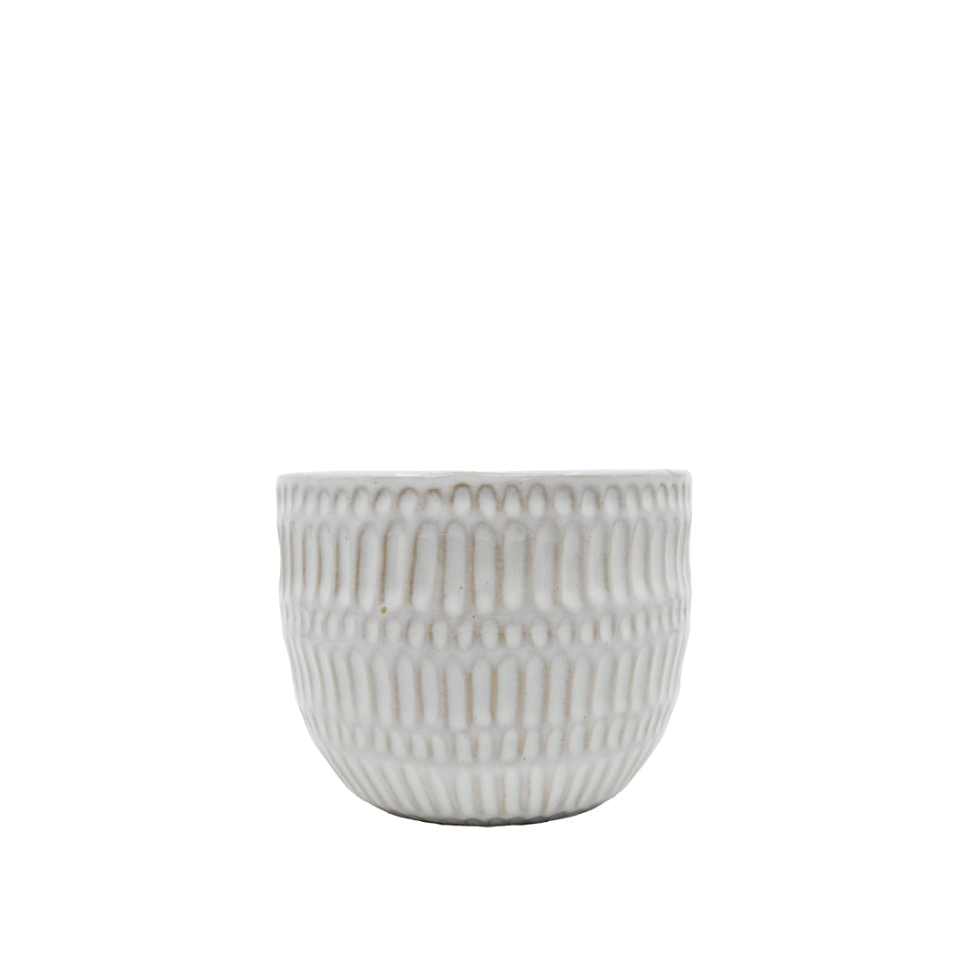 Hannah Beige Textured Pot