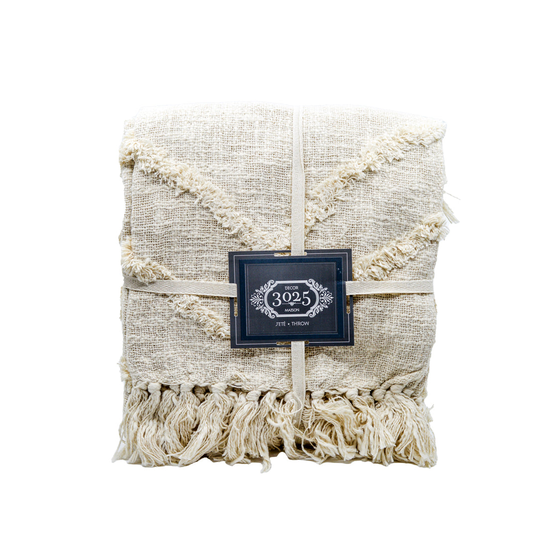 Hygge Natural Throw Blanket