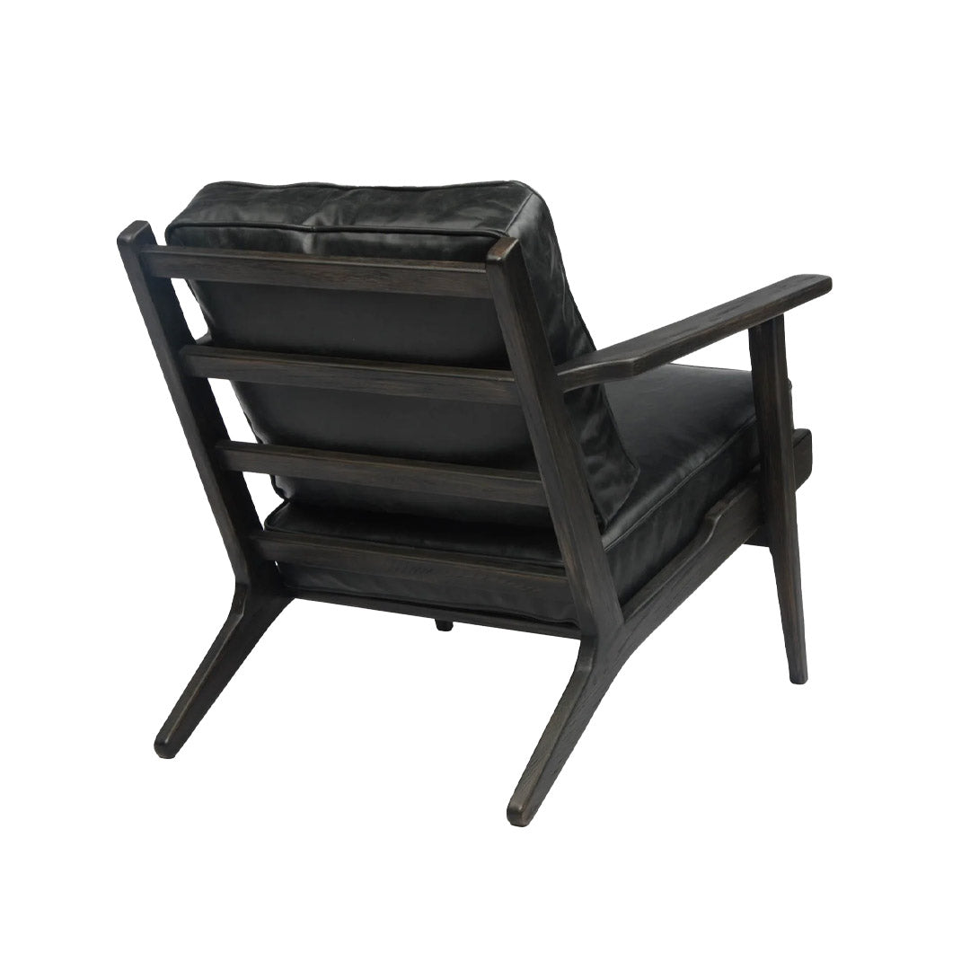 Junior Accent Chair - Antique Black Leather