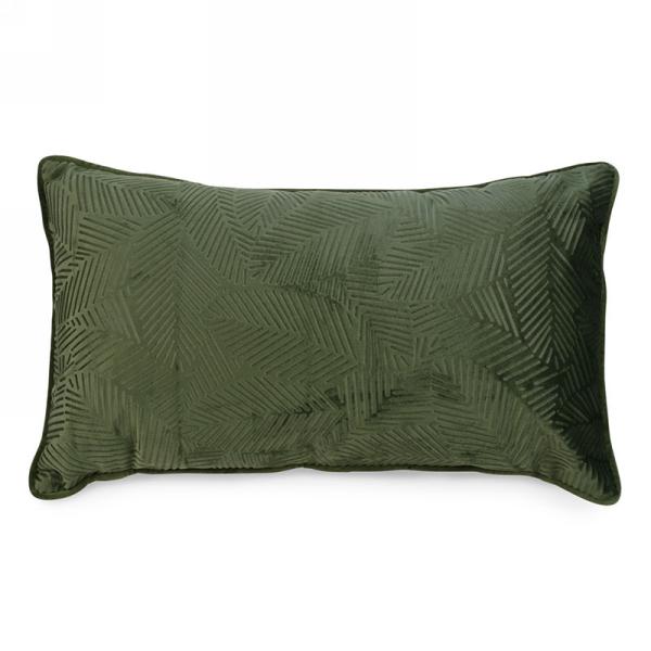 Rectangular Velvet Foliage Cushion