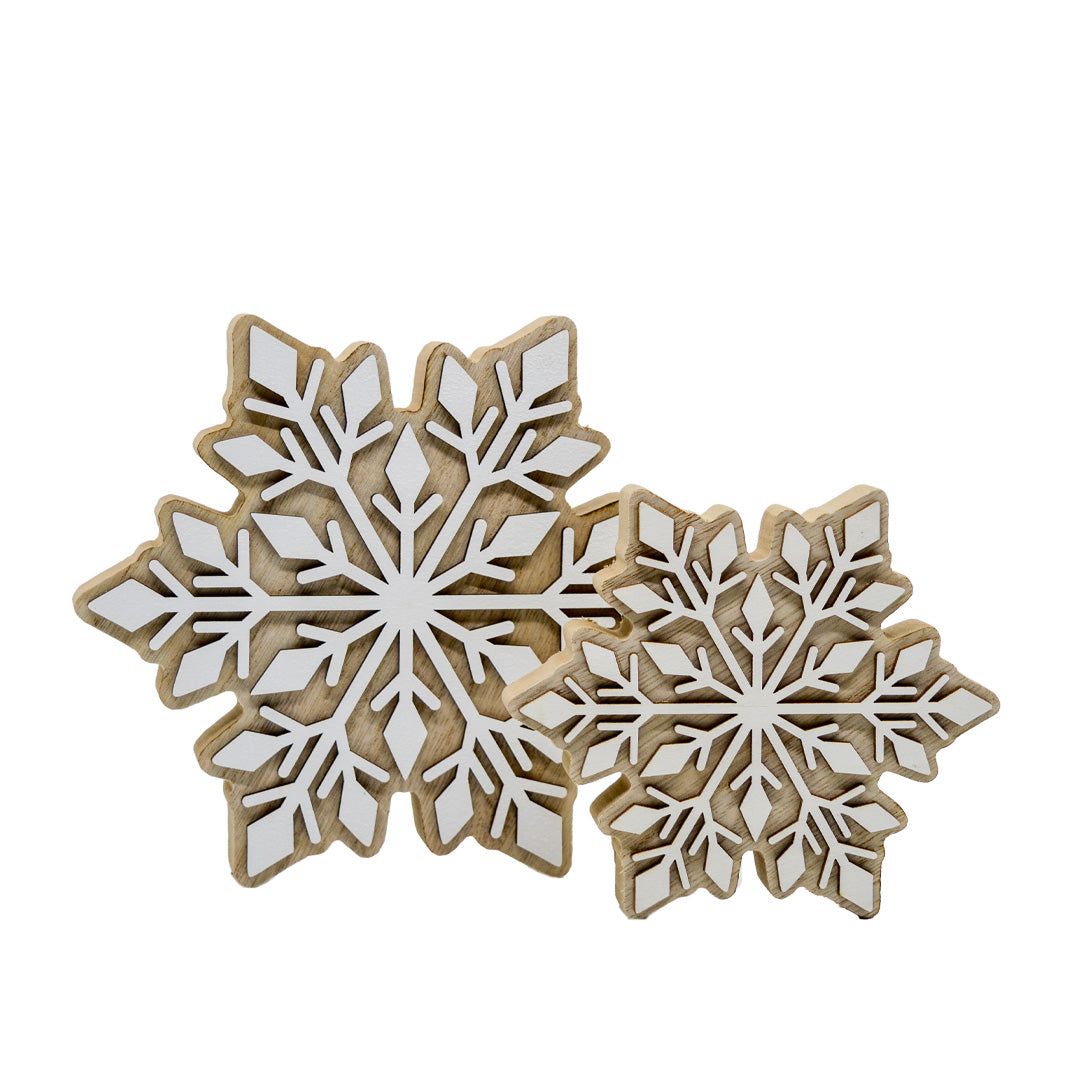 Wooden Snowflake Decor LG