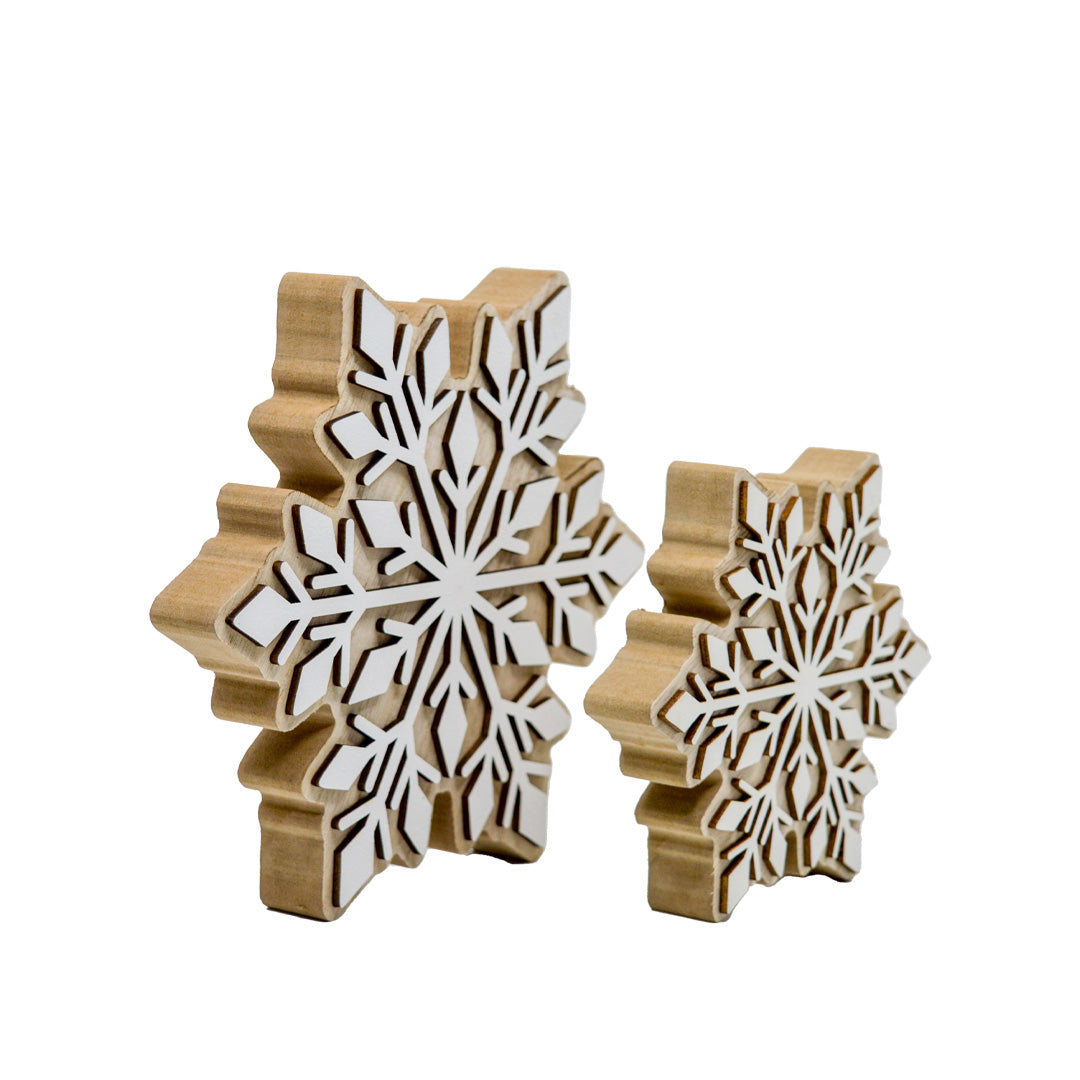 Wooden Snowflake Decor LG