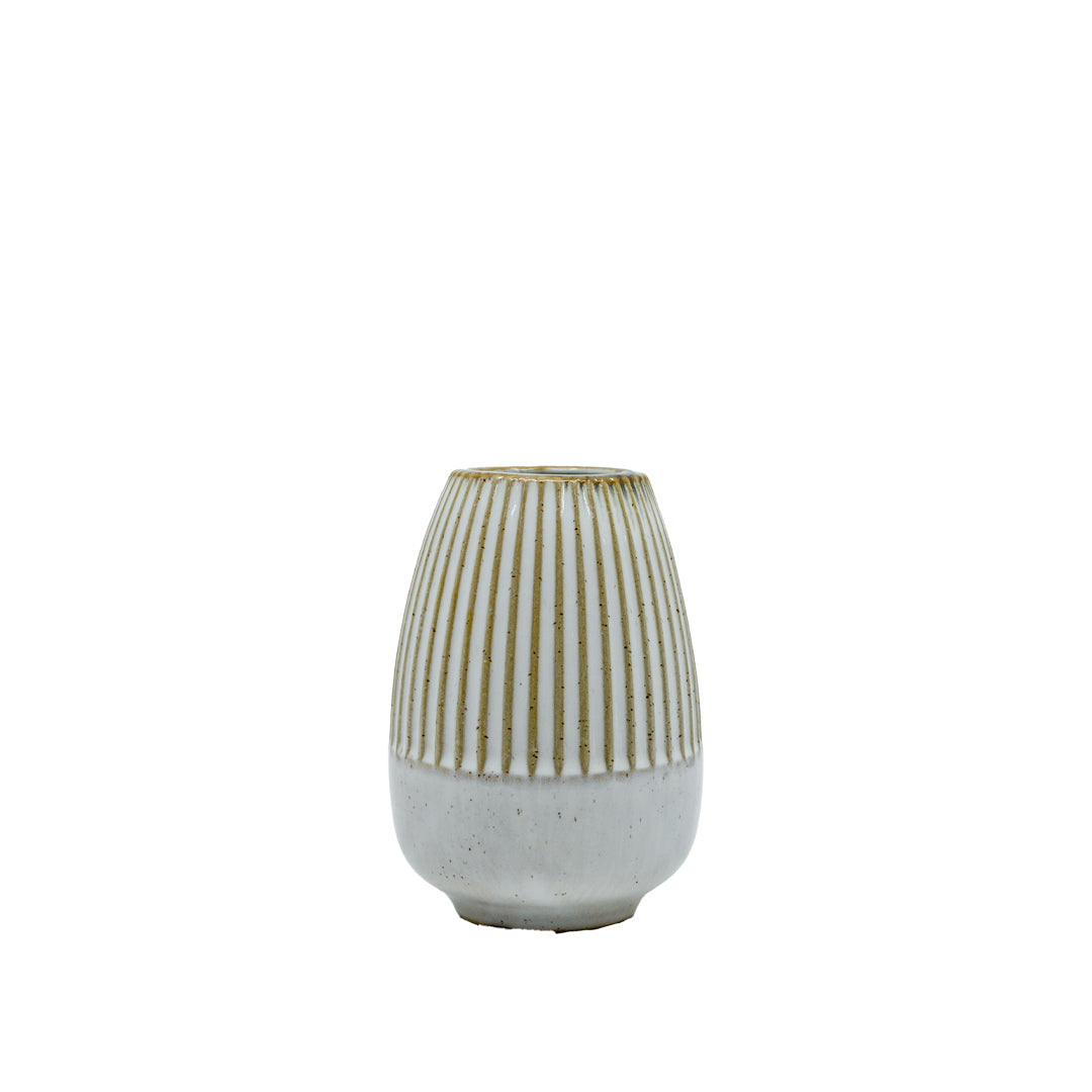 Natura Ribbed Vase - Tapered