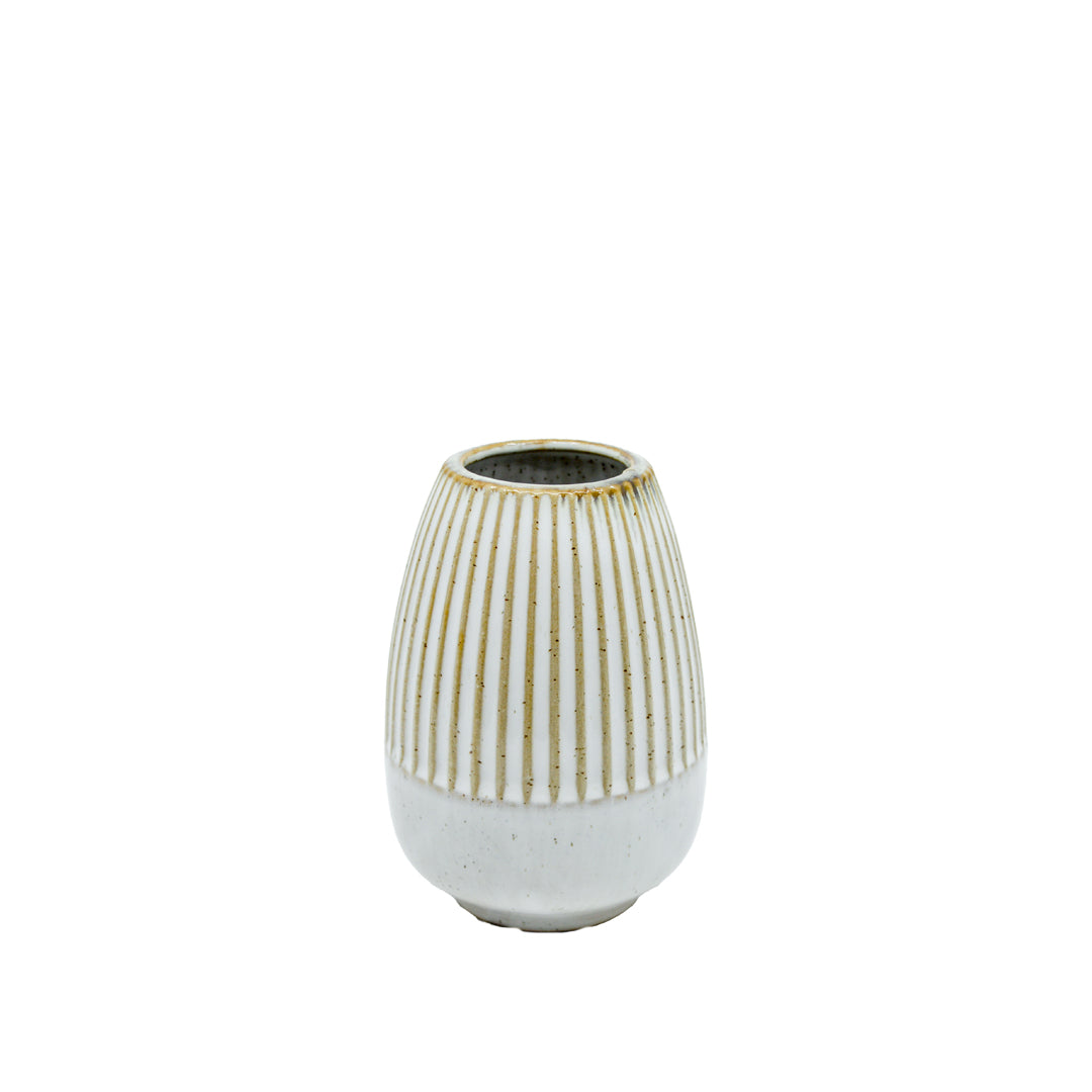 Natura Ribbed Vase - Tapered