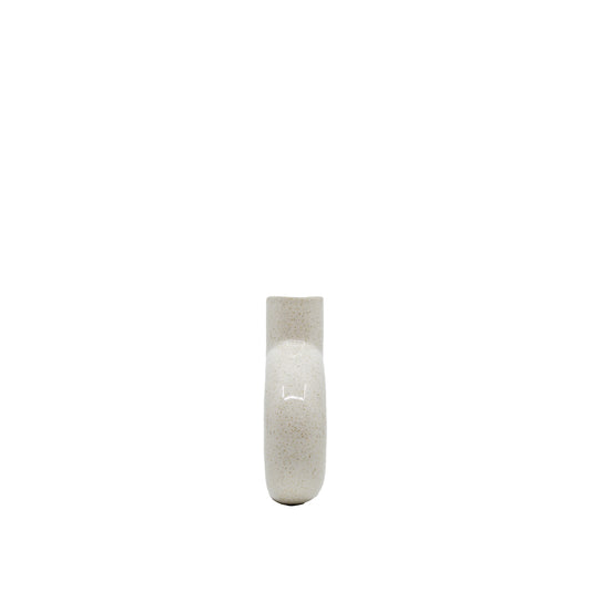 Pip Cream Loop Vase 5"