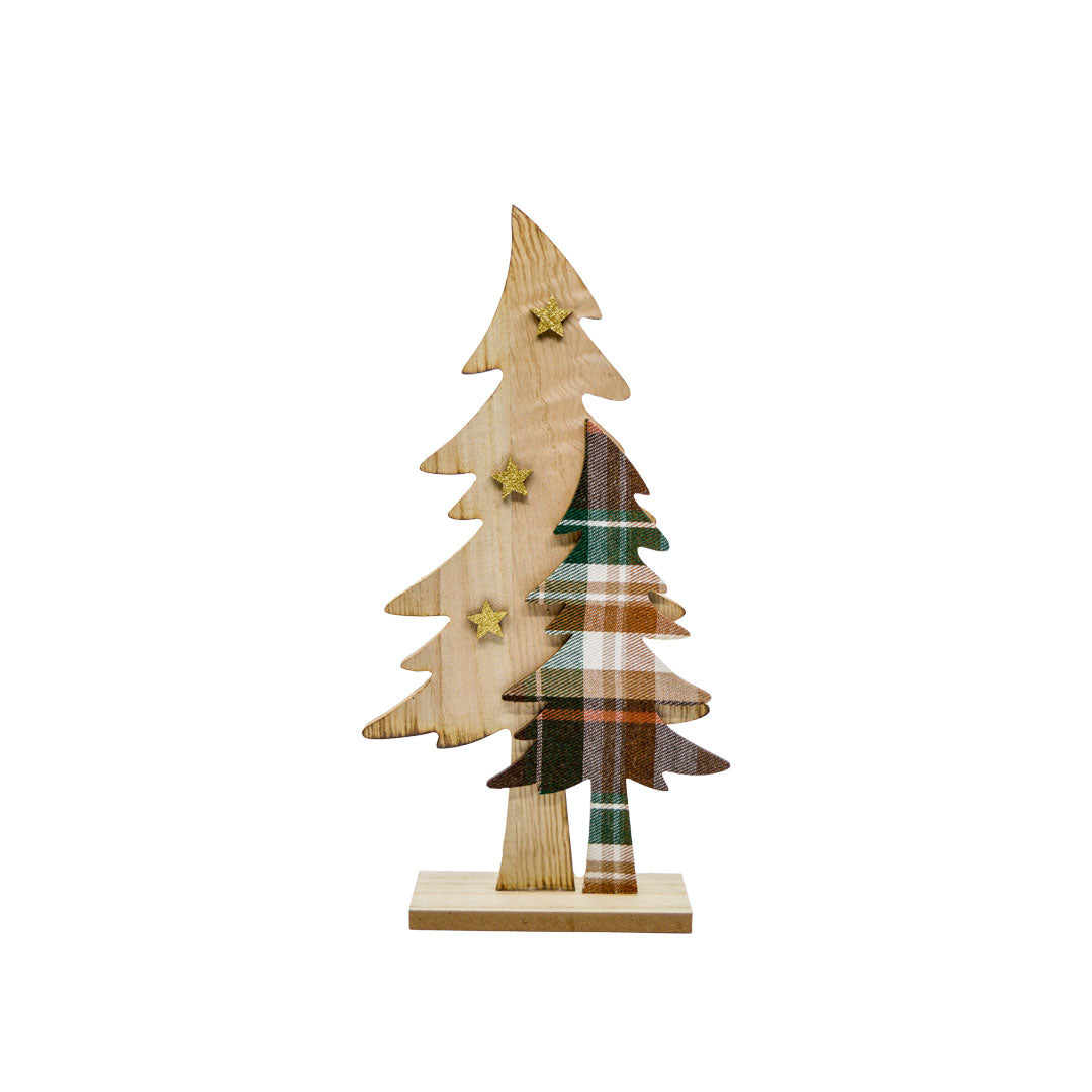 Plaid Tree Decor