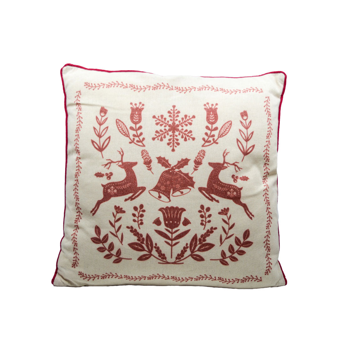 Red Scandi Cushion
