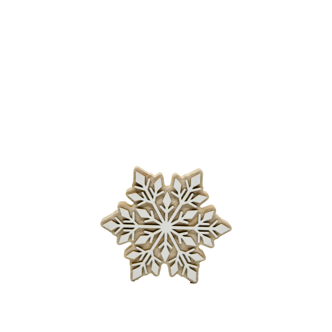 SM Wooden Snowflake Decor