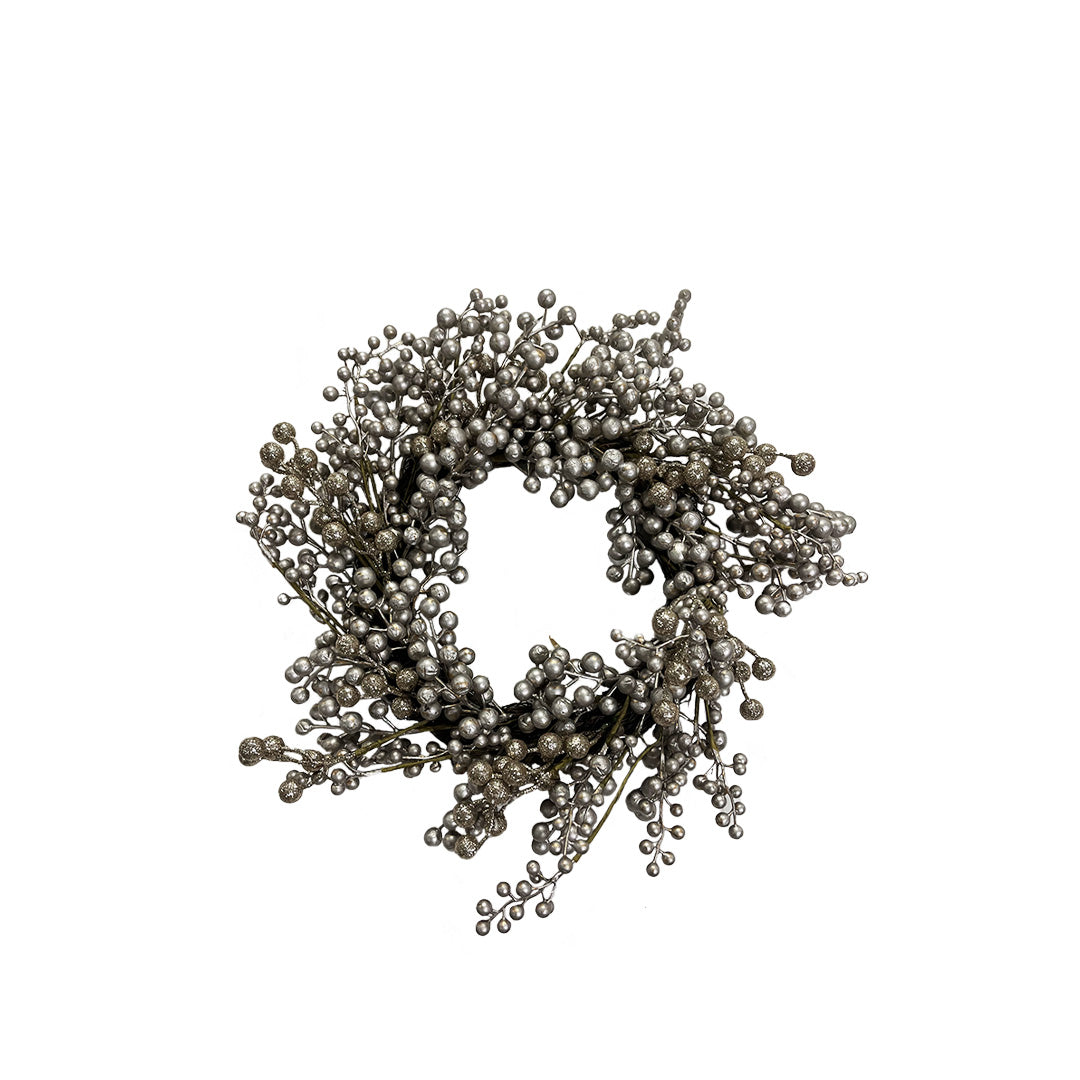 Silver Ball Wreath