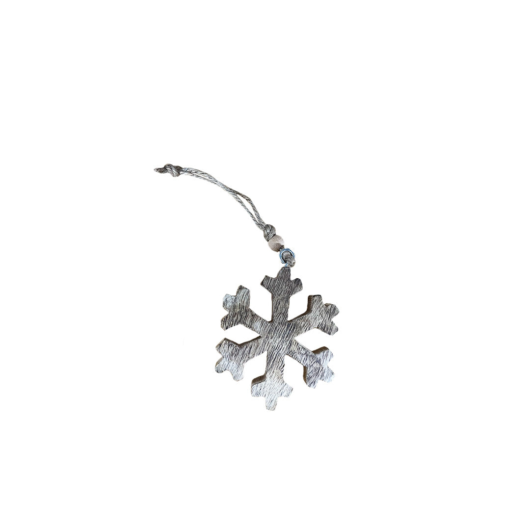 Wood Snowflake Ornament
