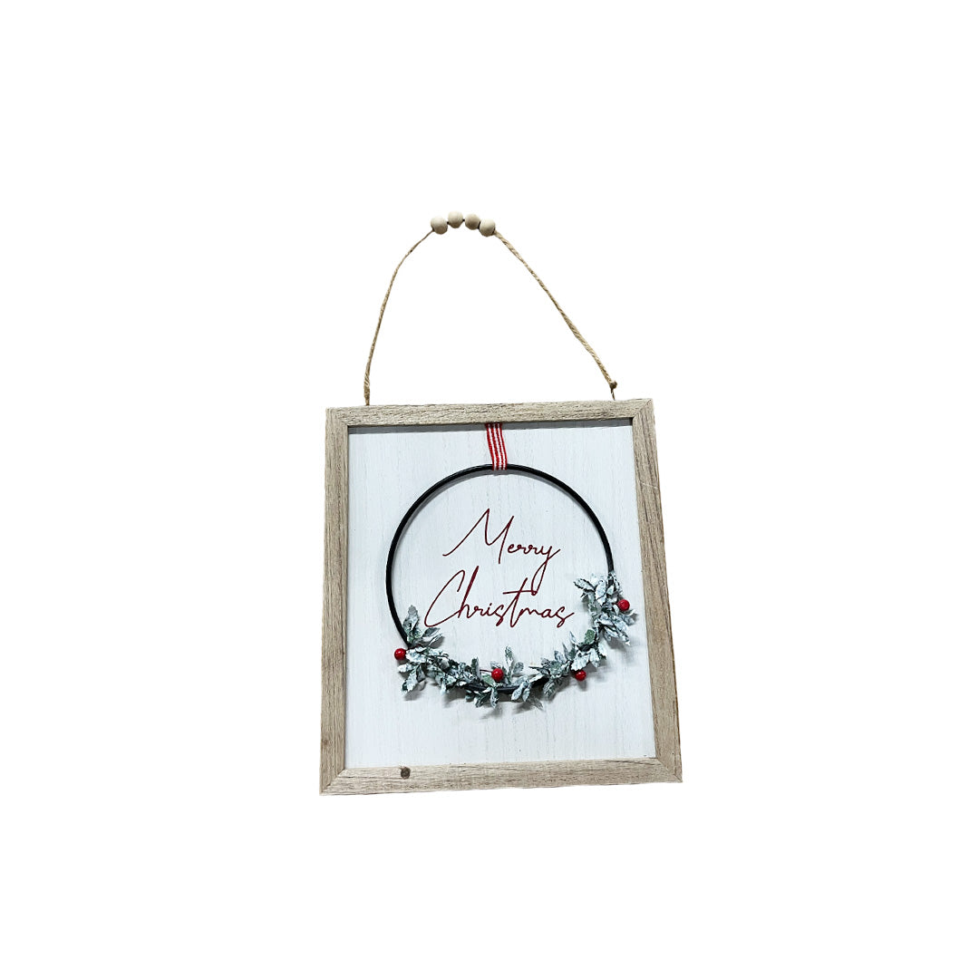 Wreath Christmas Sign