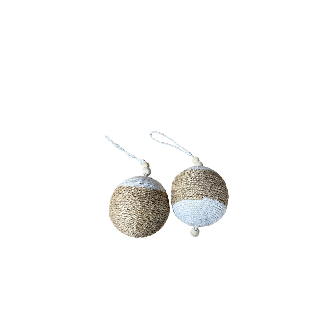 Jute Round Ornament