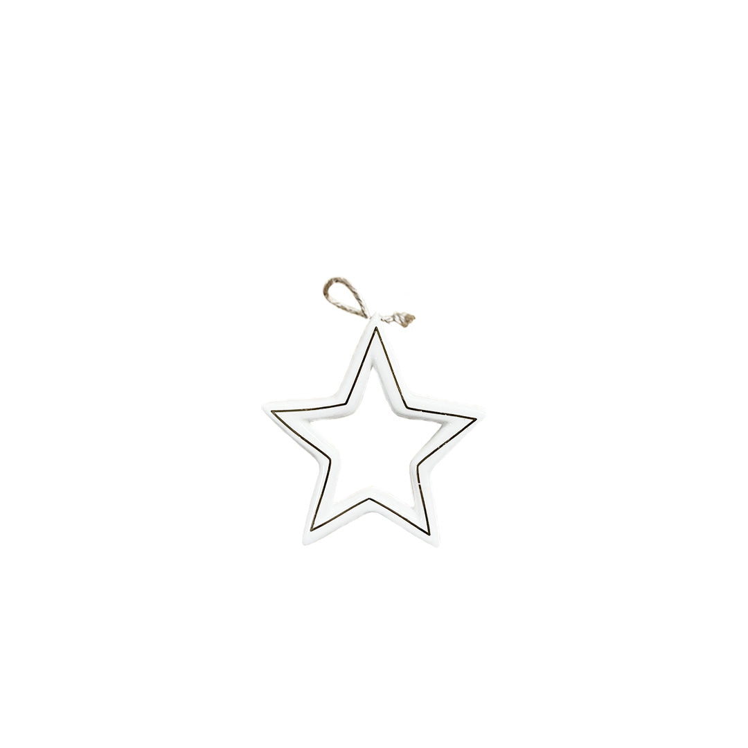 White & Gold Ornament