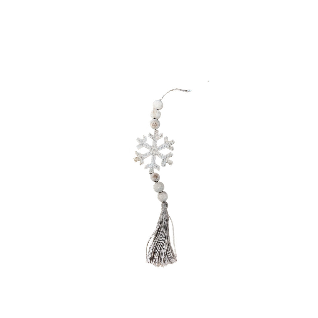 Snowflake Beaded Ornament