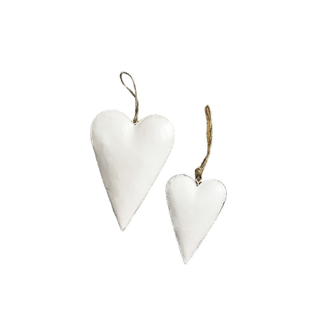 Long Metal Heart Ornament | Small