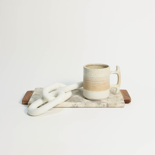 White Marble 3 Link Chain