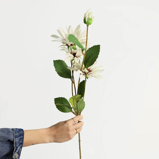 Faux White Black Eyed Susan Stem