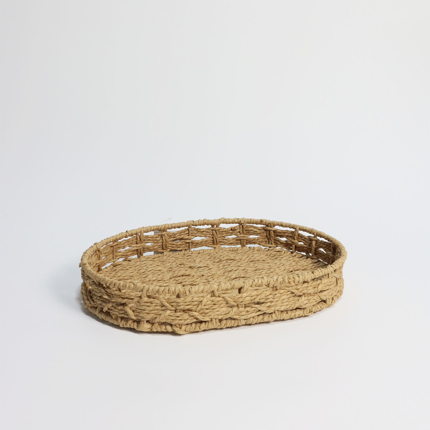 Oval Wicker Tray