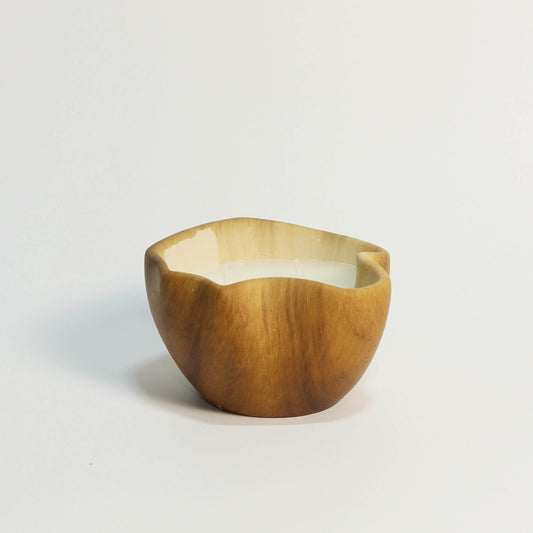 Organic Wood Vessel Candle