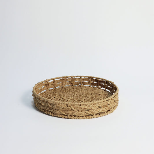 Round Wicker Tray