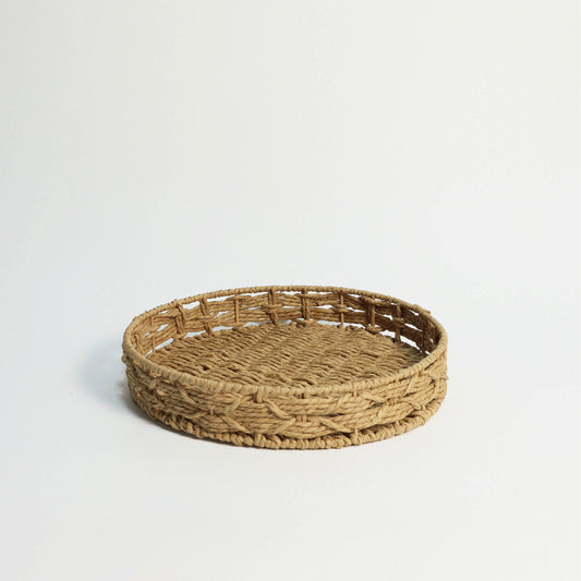Round Wicker Tray