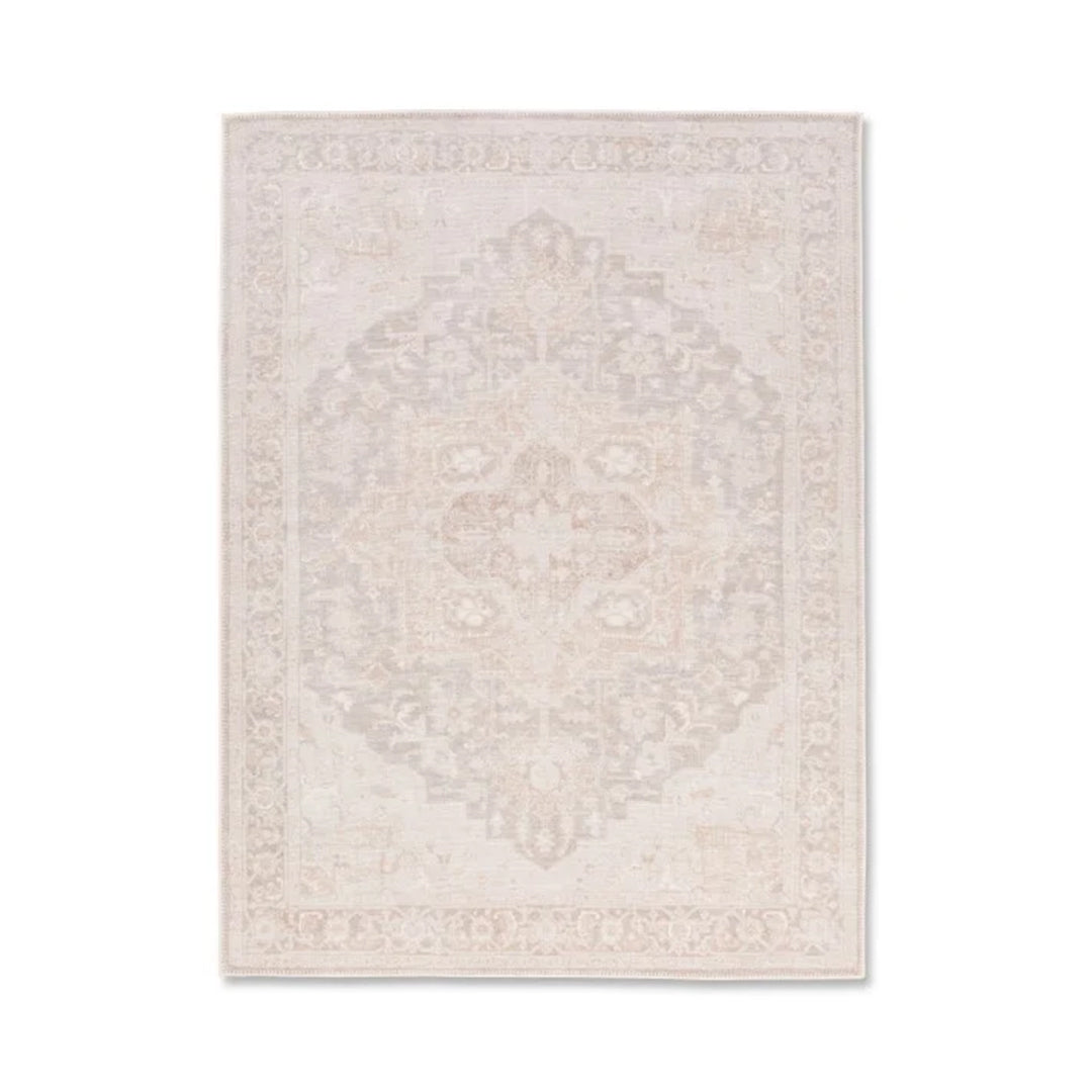 Aura Washable Spill Proof Beige Gold Rug