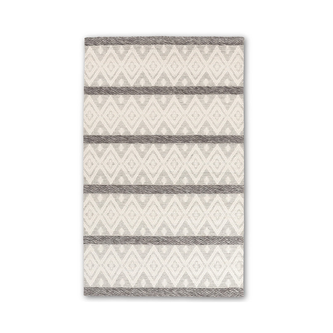 Chinook Handmade Wool Rug - Gray Diamond