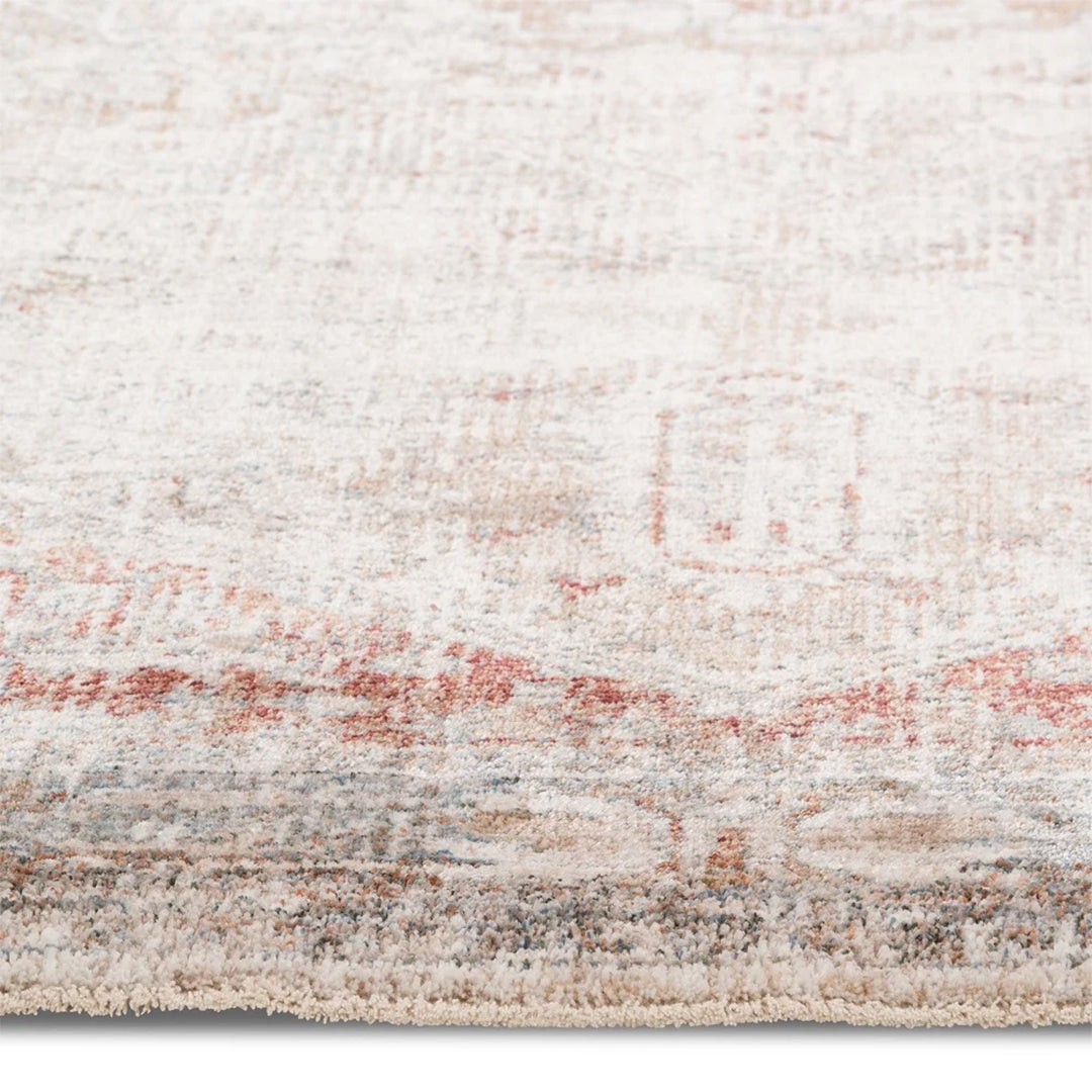 Elaxi 100% Polyester Powerloomed Rug Rust