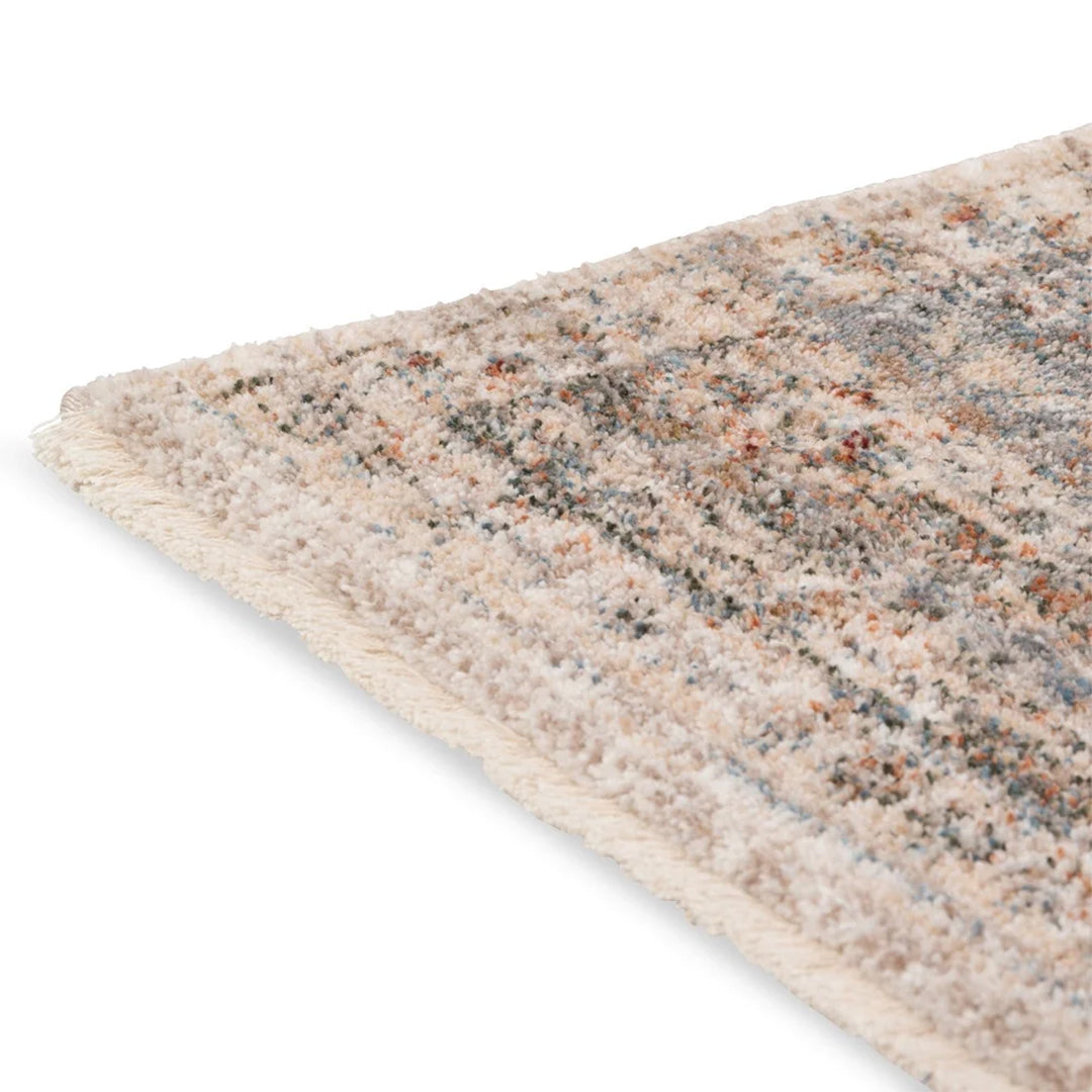 Elaxi 100% Polyester Powerloomed Rug Rust