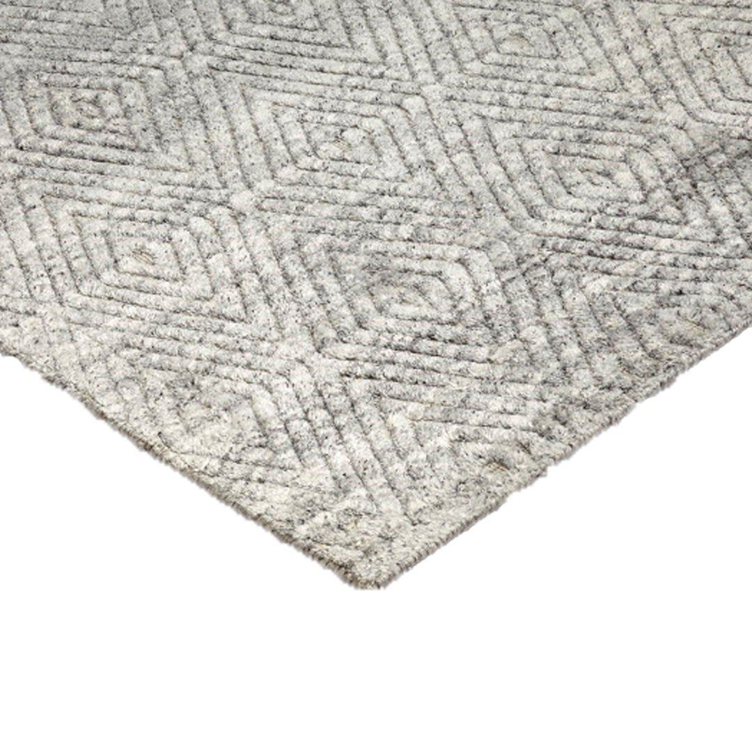 Estelle Hand Loomed Wool Silver Rug