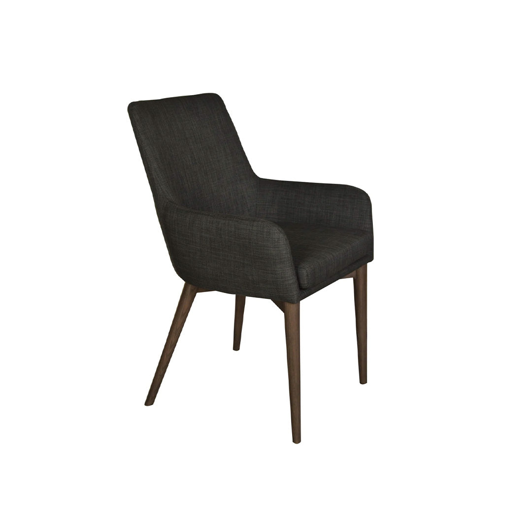 Fritz Arm Dining Chair - Dark Grey (set of 2)