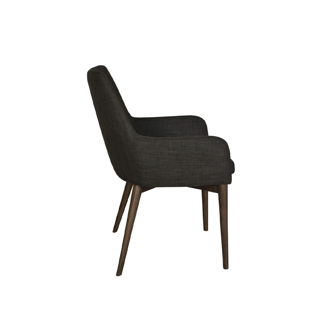 Fritz Arm Dining Chair - Dark Grey (set of 2)