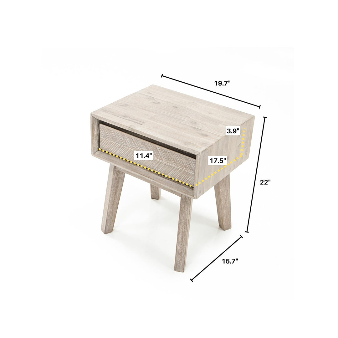 Gia 1 Drawer Nightstand