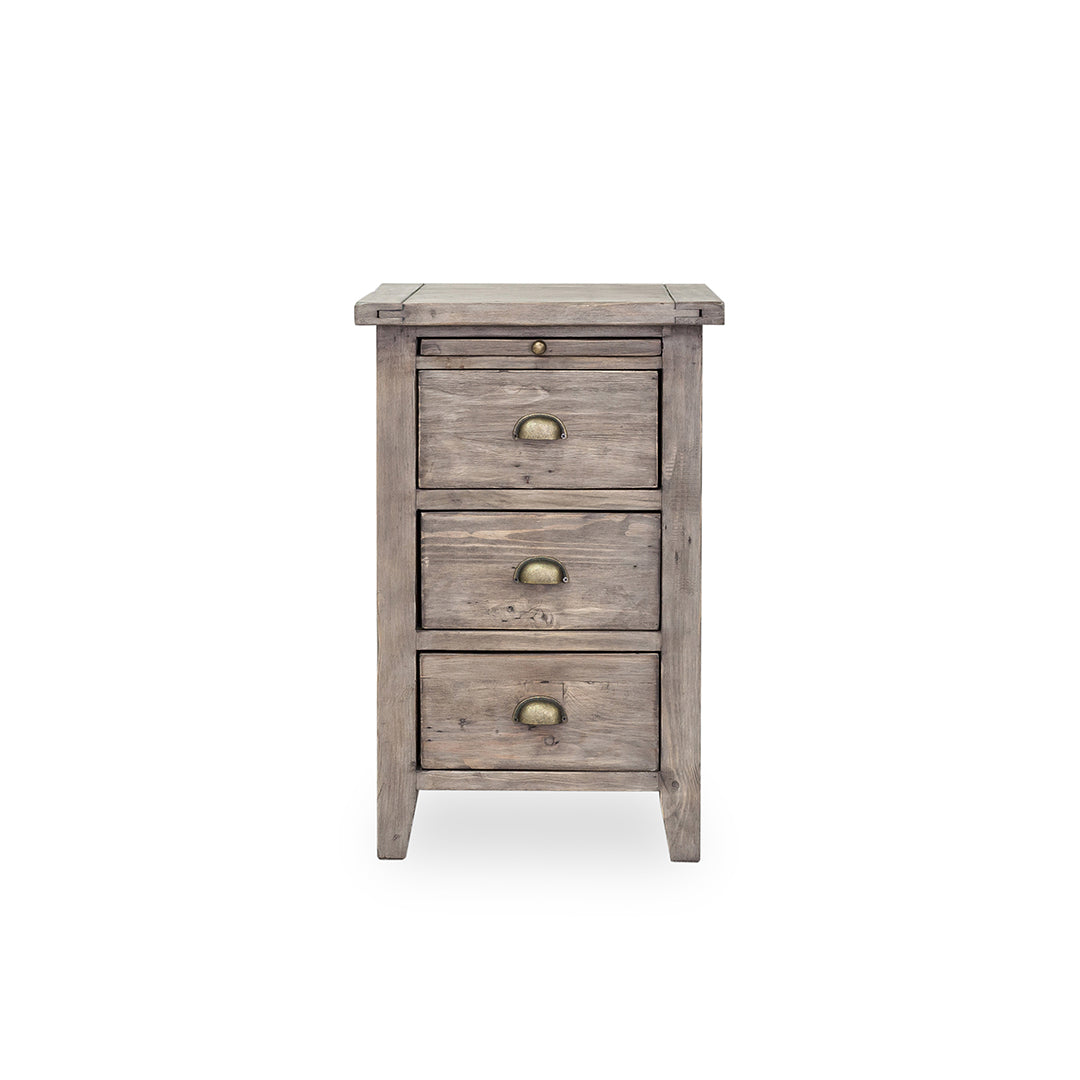 Irish Coast 3 Drawer Nightstand - Sundried