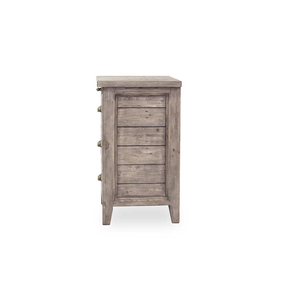 Irish Coast 3 Drawer Nightstand - Sundried