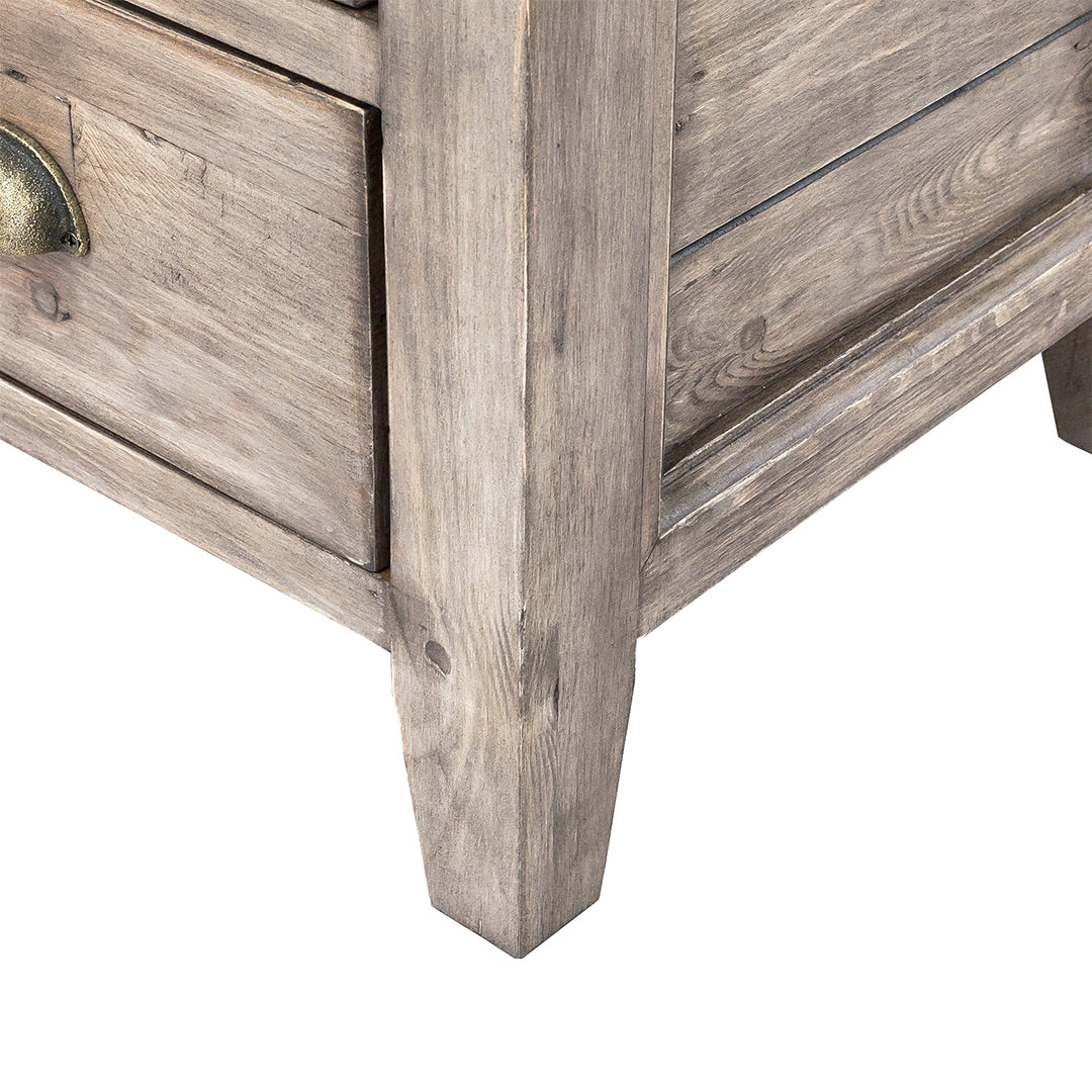 Irish Coast 3 Drawer Nightstand - Sundried