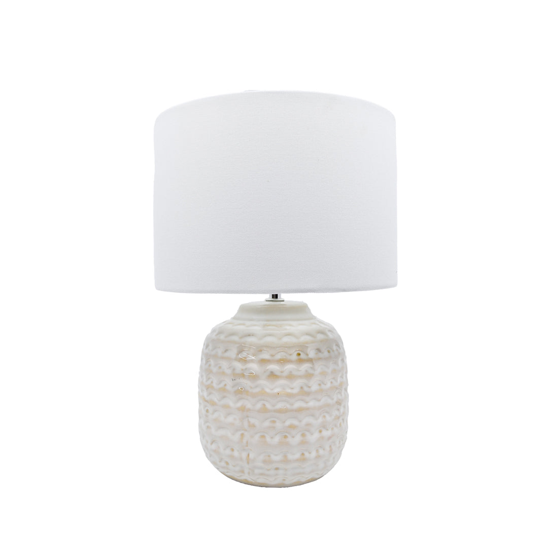 Lenora Ivory Ceramic Table Lamp