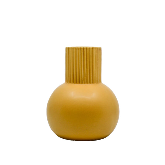 Arden Ceramic Bubble Vase - Mustard Yellow