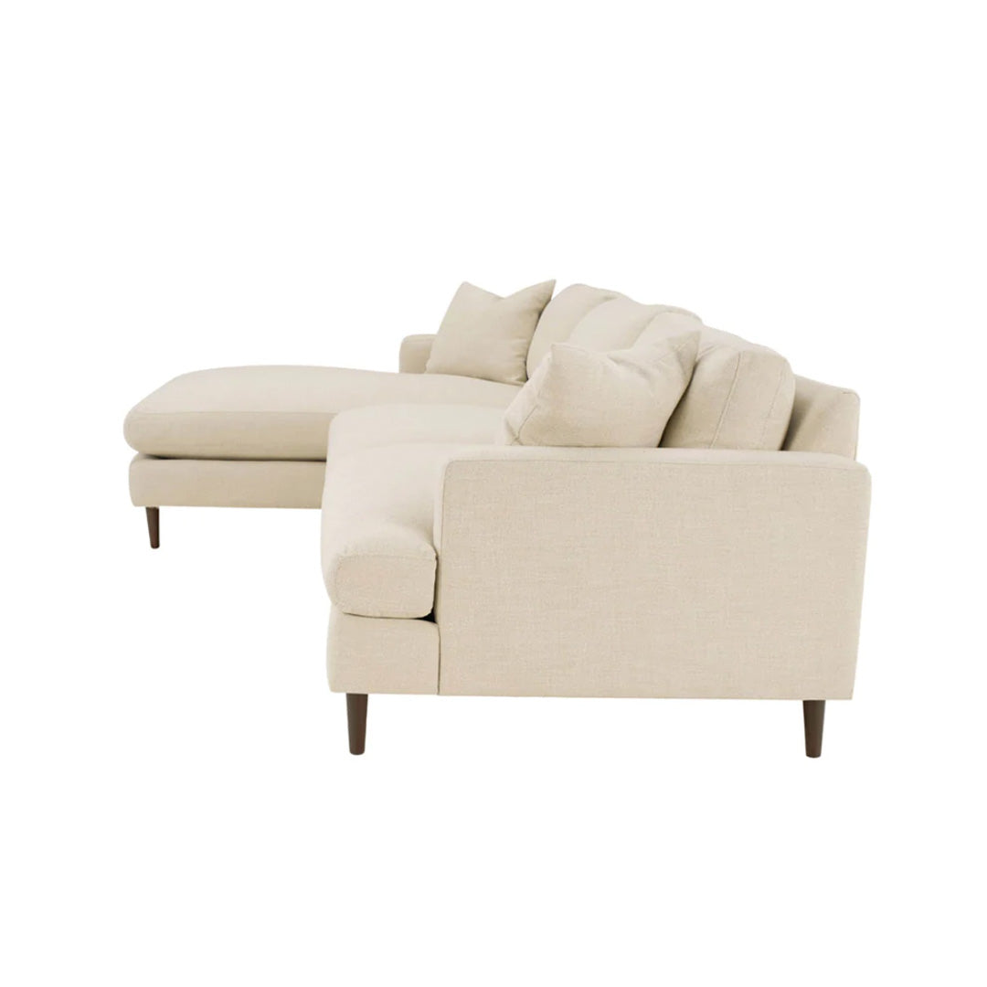 Martha Left Sectional Sofa - Beach Alabaster