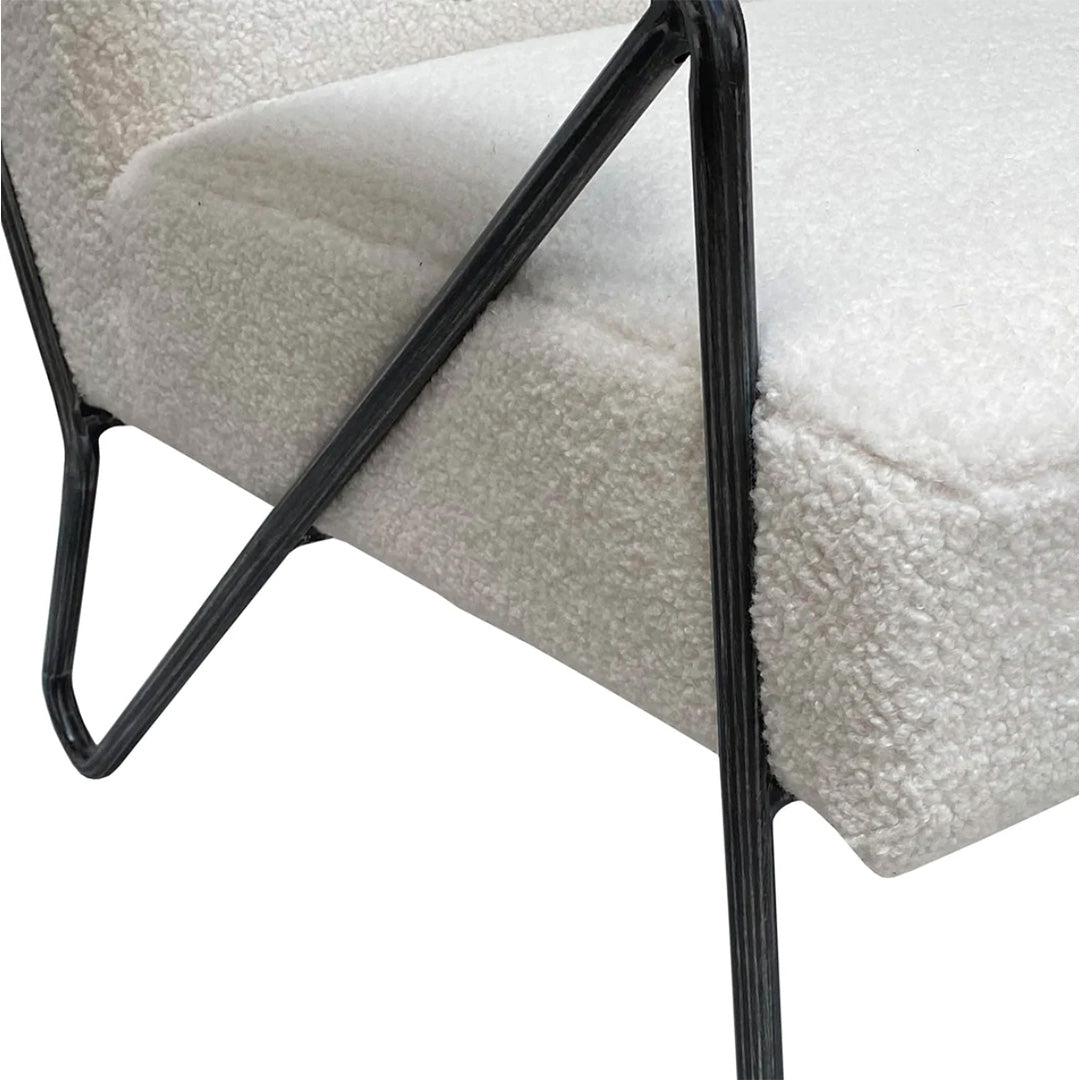 Mode Accent Chair - White Sherpa