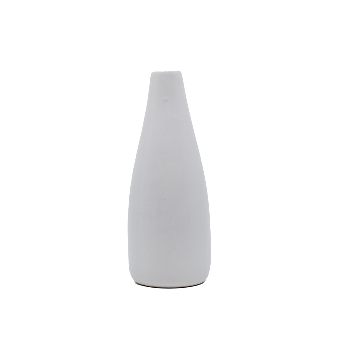 Petra White Tapered Vase