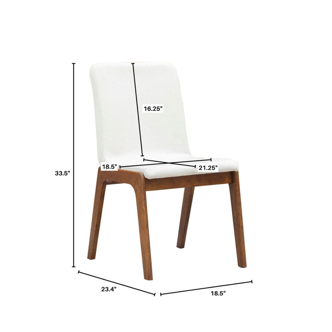 Remix Dining Chair - Cream Fabric (set of 2)